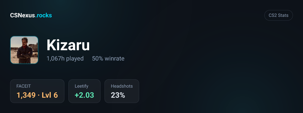 CS2 stats for Kizaru