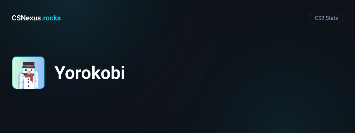 CS2 stats card for Yorokobi