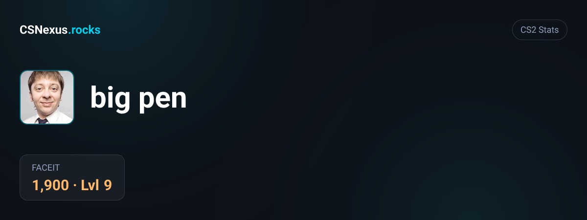 CS2 stats for big pen