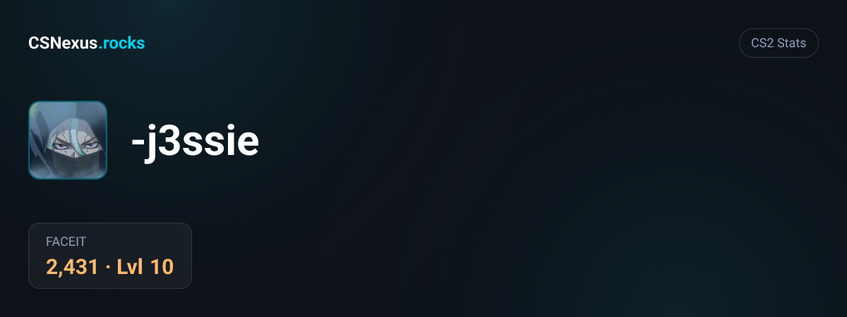 CS2 stats for -j3ssie