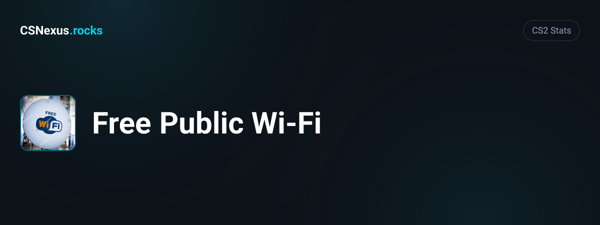CS2 stats card for Free Public Wi-Fi