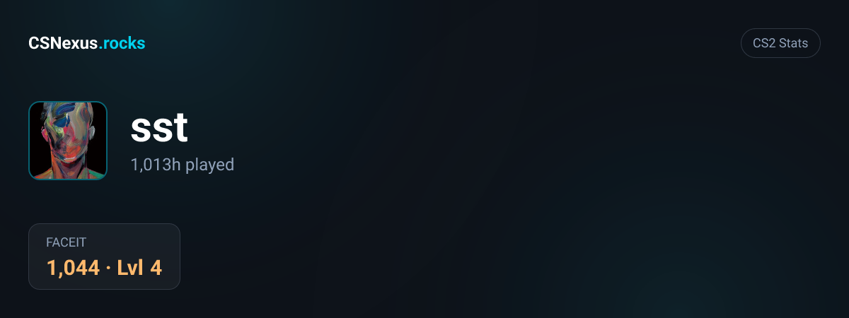 CS2 stats for sst