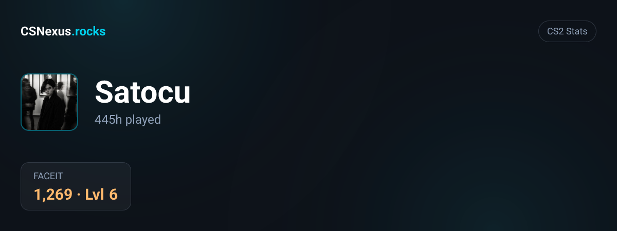CS2 stats for Satocu