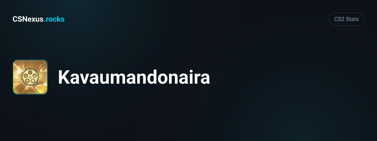 CS2 stats card for Kavaumandonaira