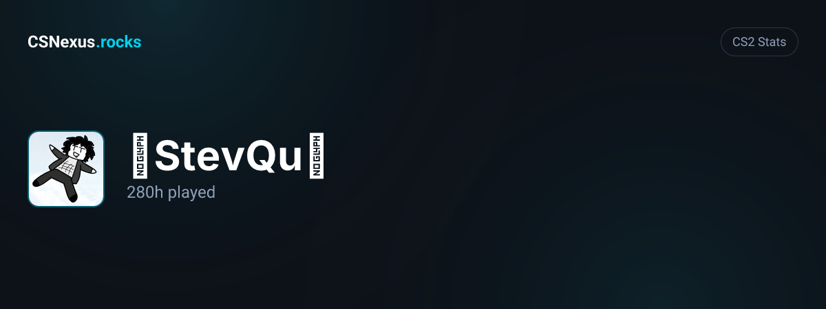 CS2 stats for ༺StevQu༻