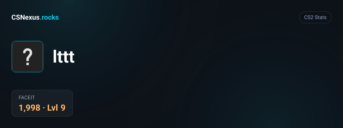 CS2 stats for lttt