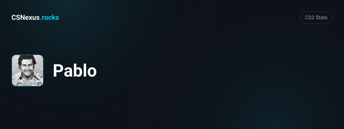 CS2 stats for Pablo