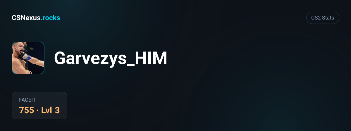 CS2 stats for Garvezys_HIM
