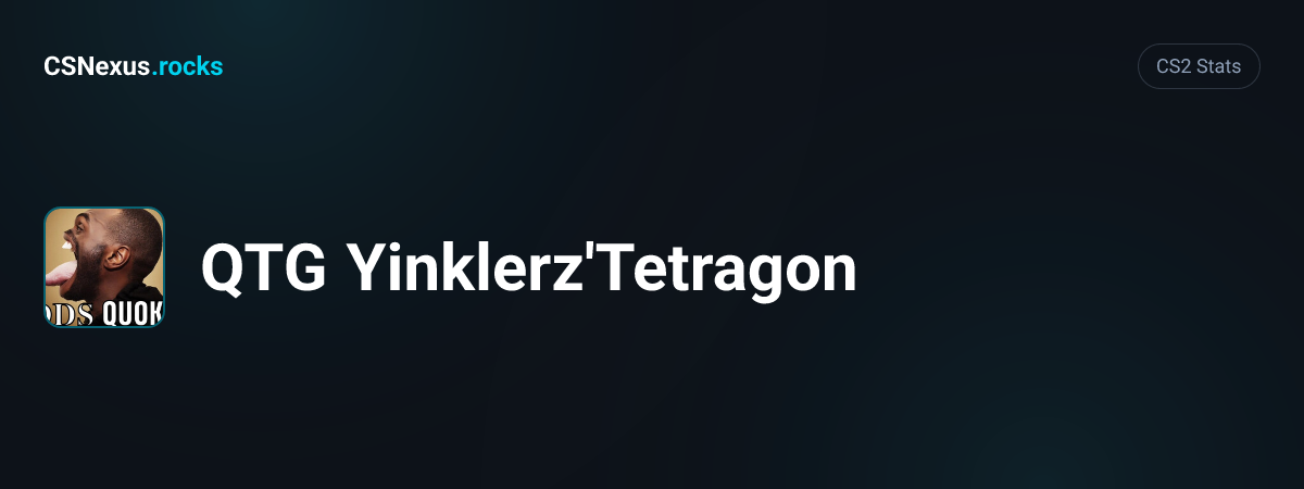 CS2 stats card for QTG Yinklerz'Tetragon