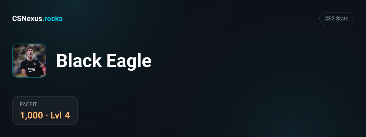 CS2 stats card for Black Eagle